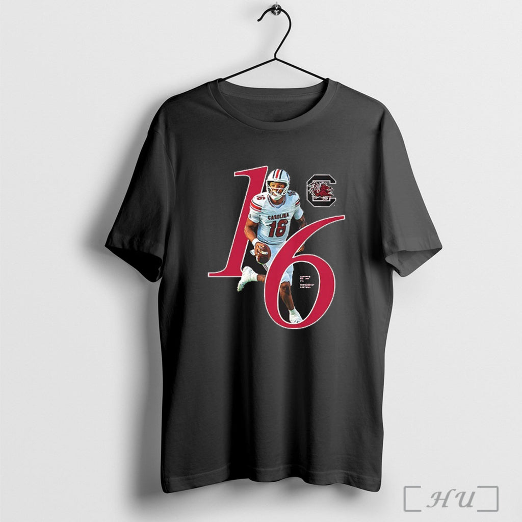 Officials Lanorris Sellers Number 16 South Carolina Gamecocks Football Breakthrough V Neck T Shirt