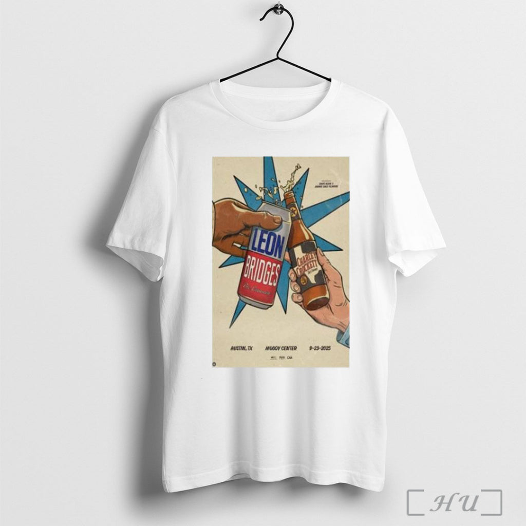 Officials Leon Bridgers Charley Crockett September 23 2025 Austin Tx Concert T Shirt