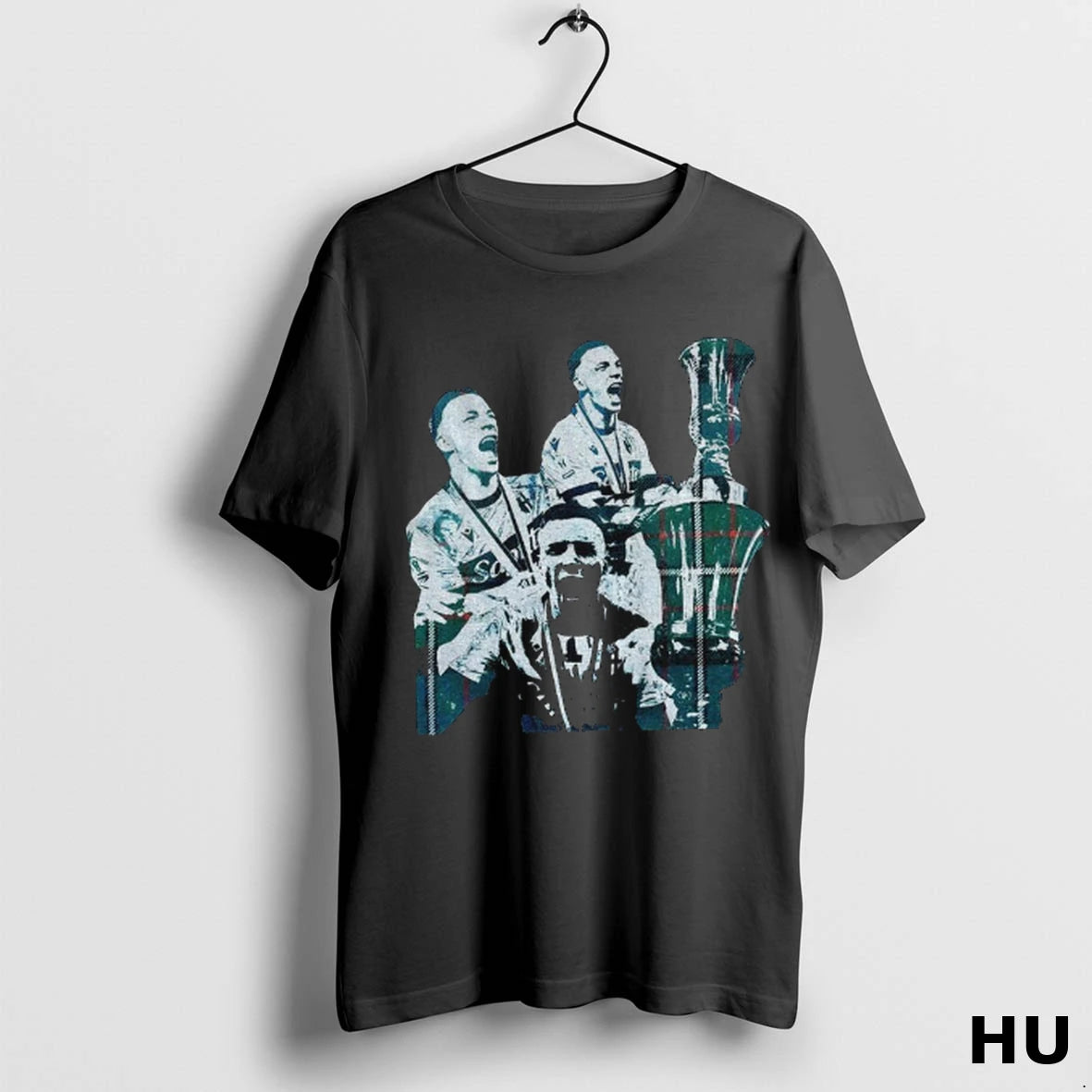 Officials Lewis Ferguson Holding Cup Bologna Fc Football Graphic T Shirt
