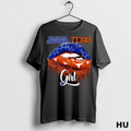 Officials Lip Girl Dallas Cowboys X Texas Longhorns Logo T Shirt