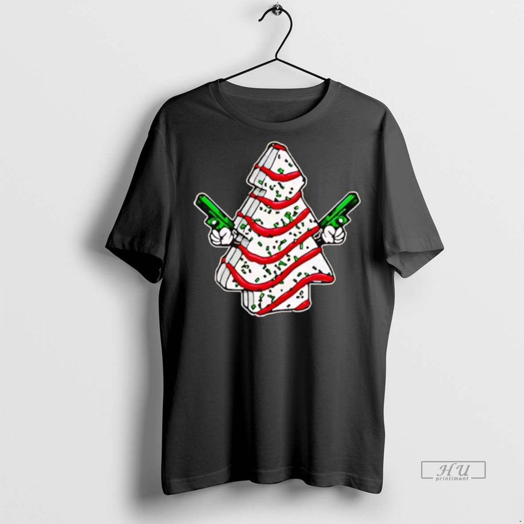 Officials Little Debbie Christmas Tree Cake Guns Premium Tee Shirt Sweater