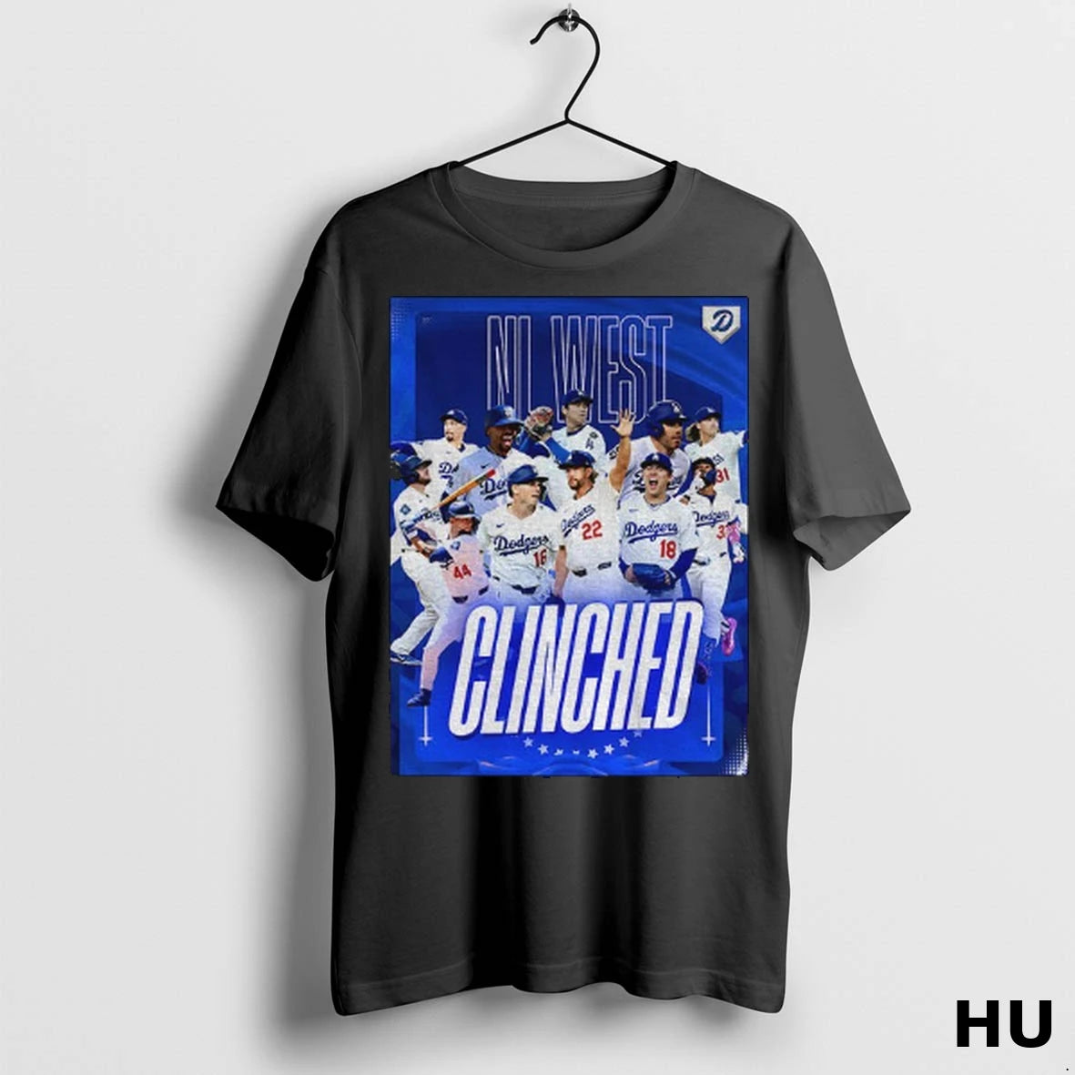 Officials Los Angeles Dodgers Mlb Baseball 2025 Clinched Nl West Division Champs T Shirt