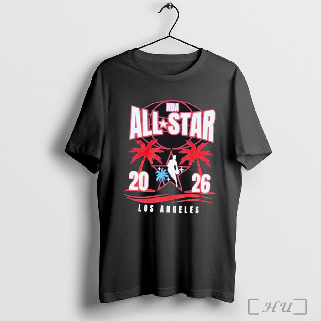 Officials Los Angeles Nba 2026 All Star Palm Tree Graphic T Shirt