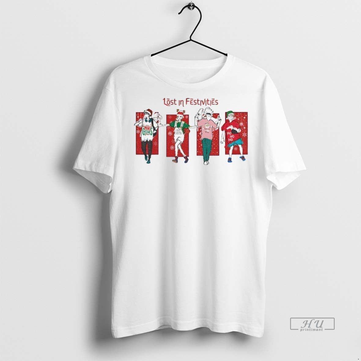 Officials Lost In Festivities Jjk Christmas Special Anime Premium Tee Shirt Sweater