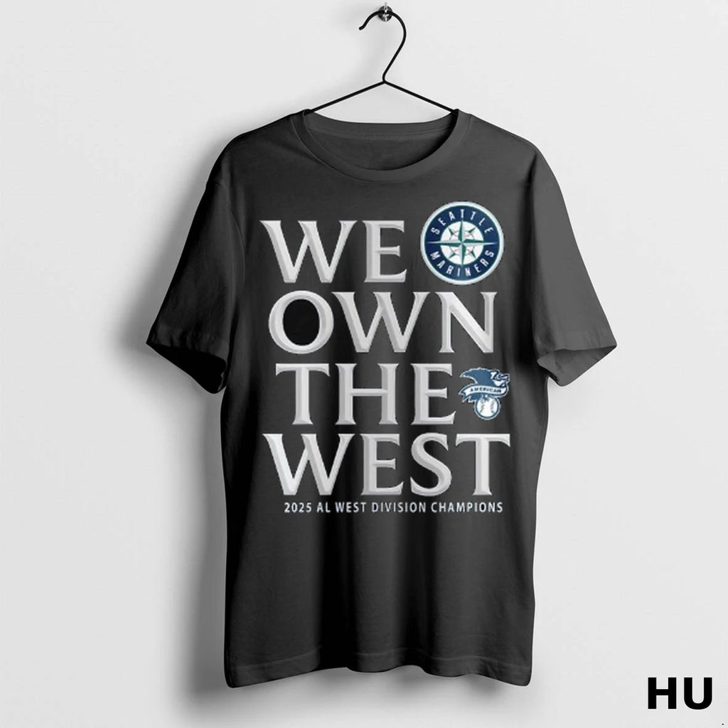 Officials Mariners 2025 Al West Division Champions We Own The West Long Sleve