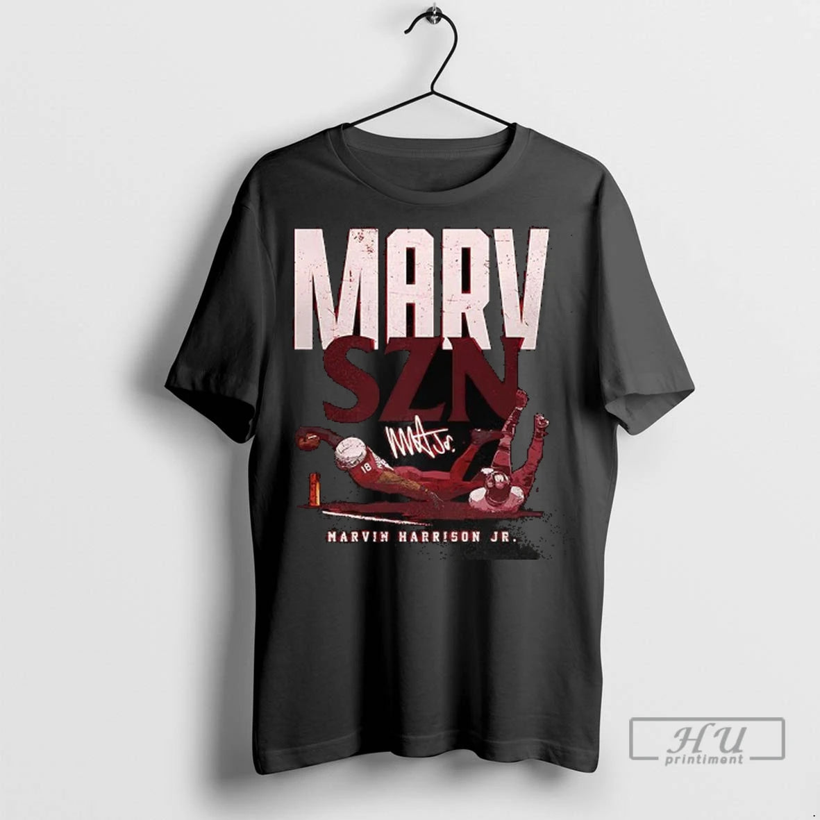 Officials Marvin Harrison Jr Arizona Cardinals Football Marc Szn Signature T Shirt