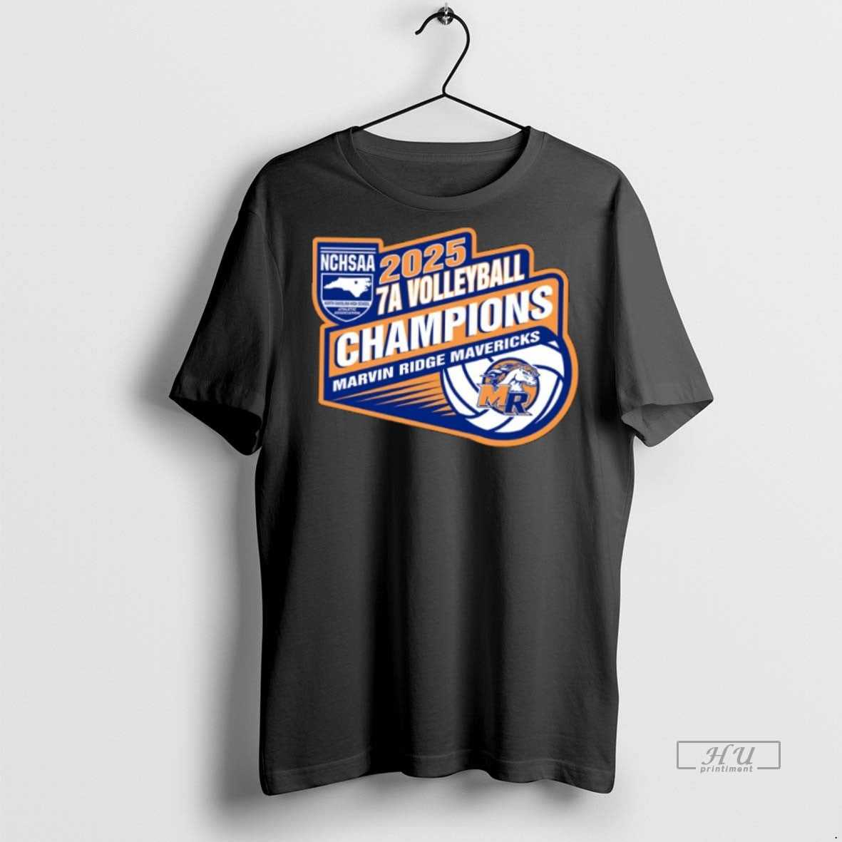 Officials Marvin Ridge Mavericks 2025 Nchsaa 7a Volleyball Champions Premium Tee Shirt Sweater