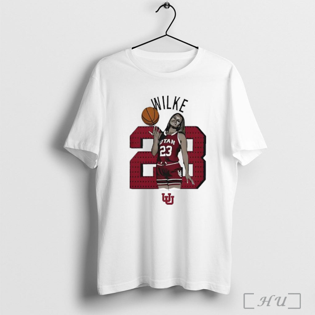 Officials Maty Wilke 23 Utah Utes University Basketball Player T Shirt