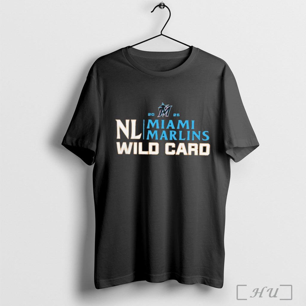 Officials Miami Marlins 2025 Nl Wild Card Postseason Celebration T Shirt