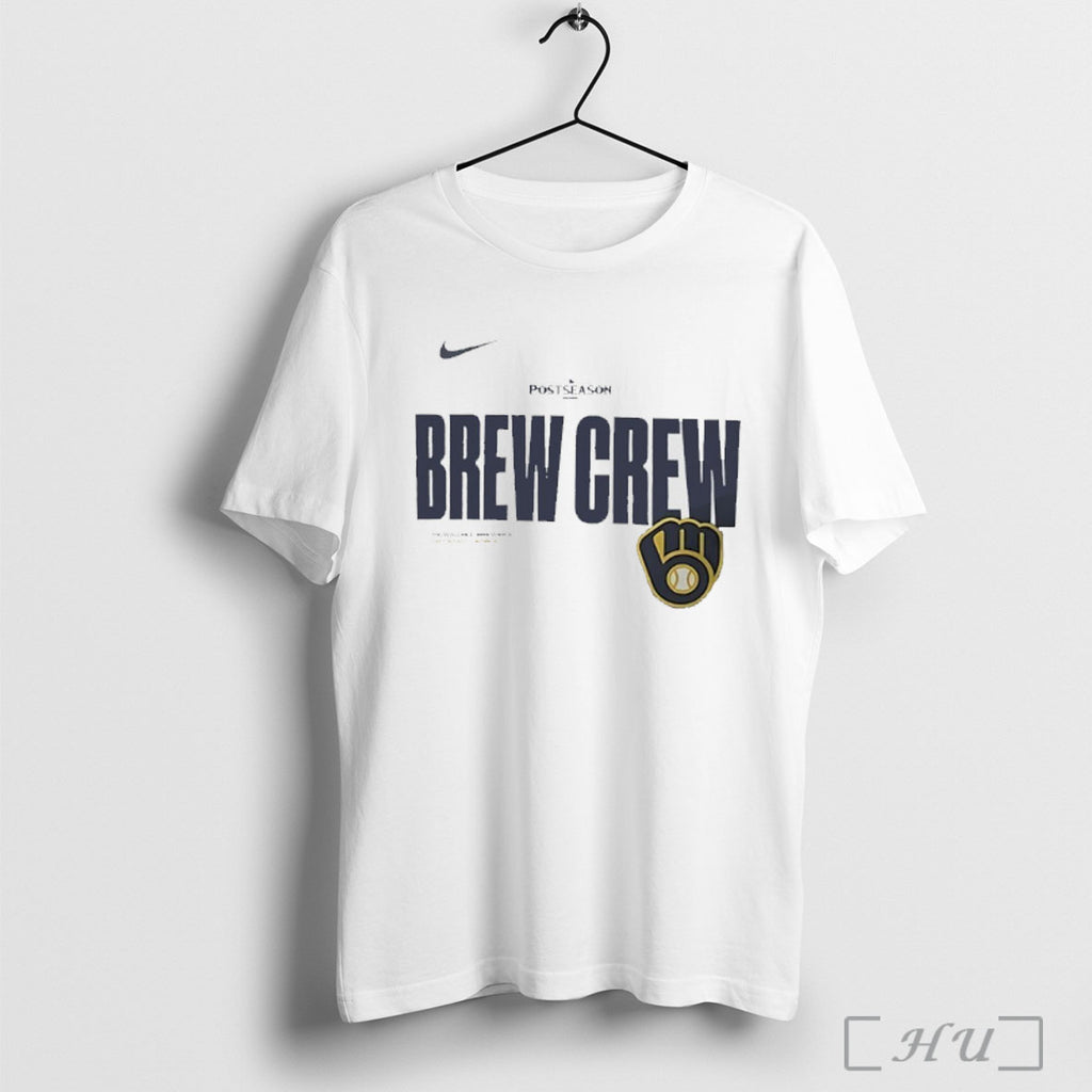 Officials Milwaukee Brewers Brew Crew 2025 Mlb Postseason T Shirt