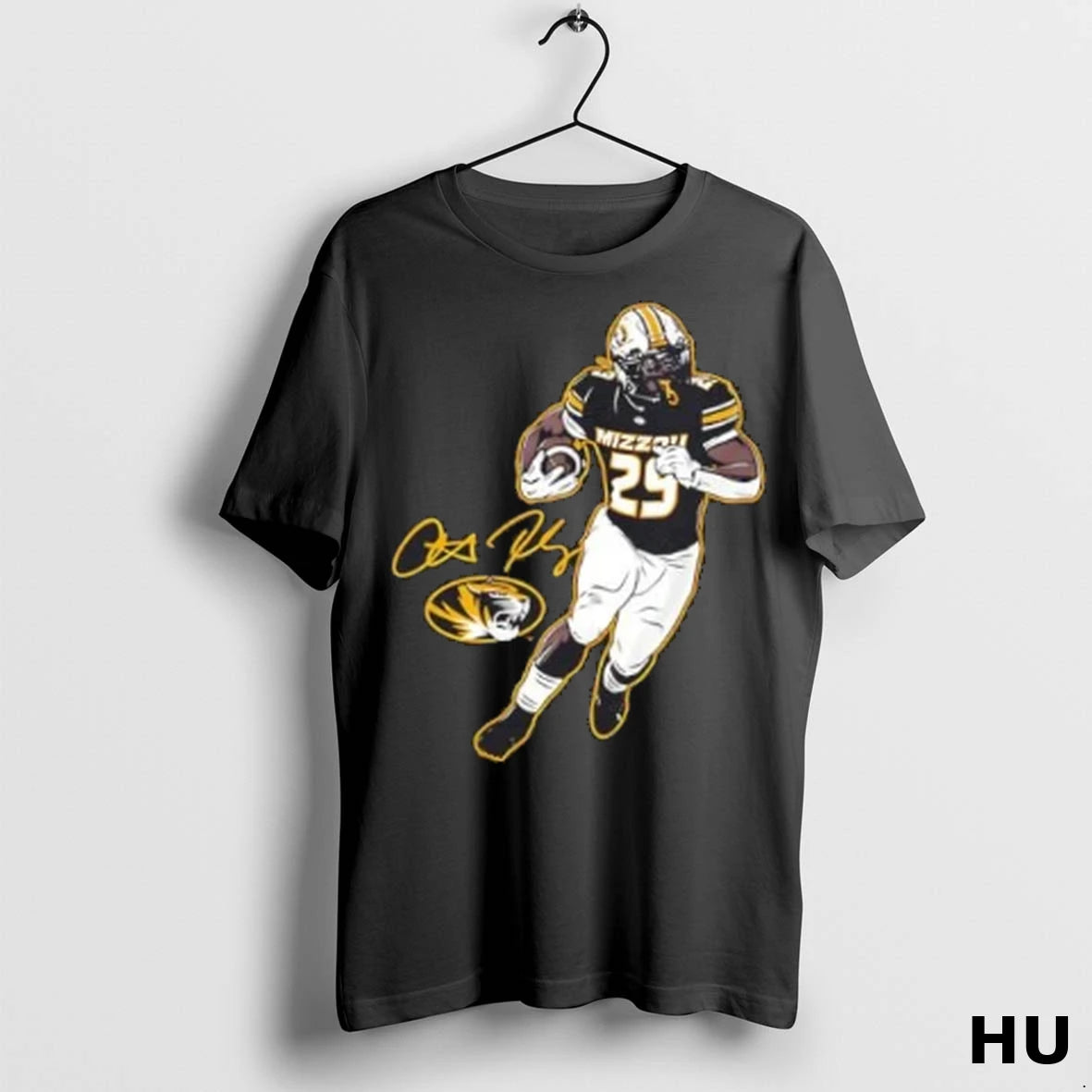 Officials Missouri Tigers Football Ahmad Hardy Superstar Pose Signature T Shirt