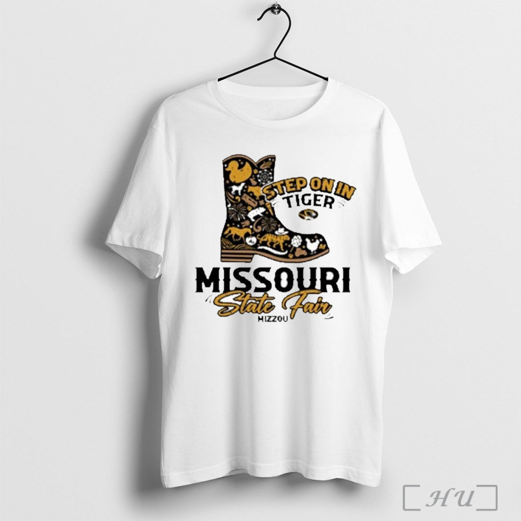 Officials Mizzou Tigers Missouri State Fair 2025 Exclusive Step On In Tigers Cowboy Boot Cream