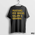 Officials Mustard Rye Bread Salami And Gramma Seattle Mariners Mlb Baseball 2025 T Shirt