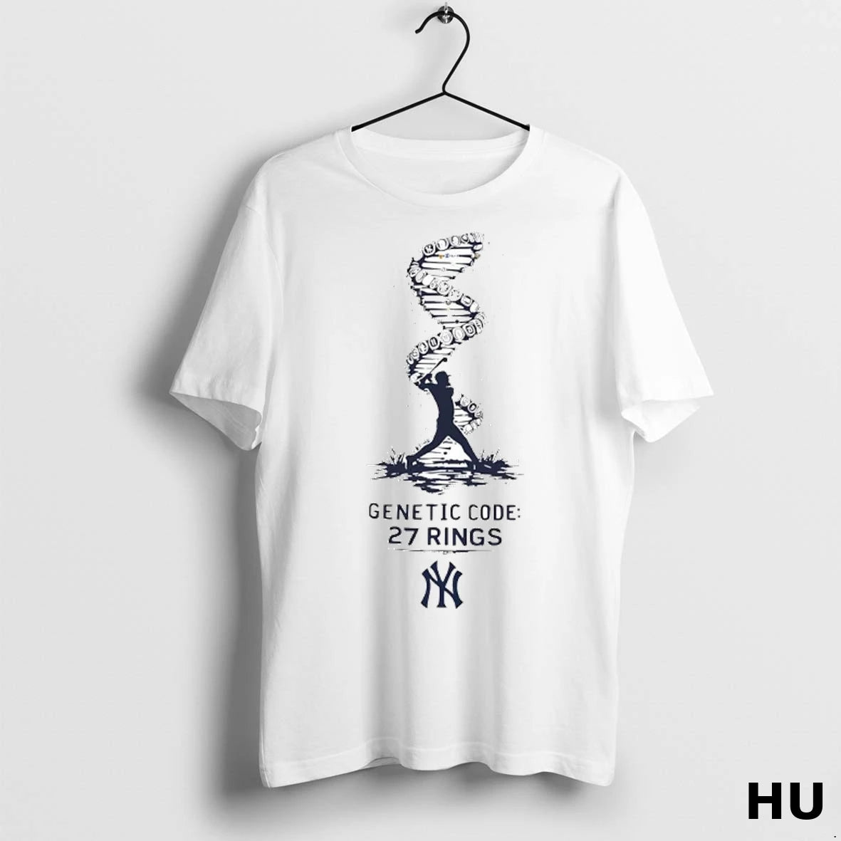 Officials New York Yankees Genetic Code 27 Rings T Shirt