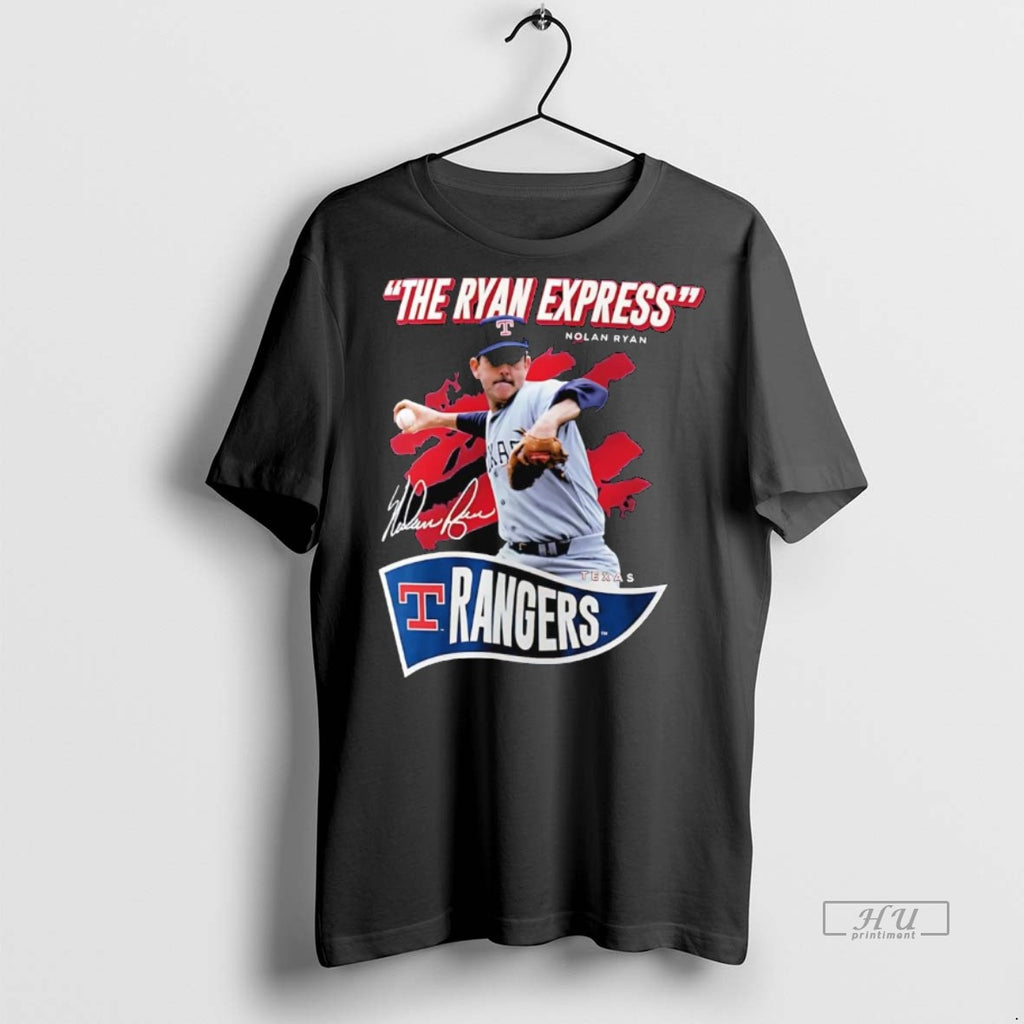 Officials Nolan Ryan The Ryan Express Texas Rangers Premium Tee Shirt Sweater