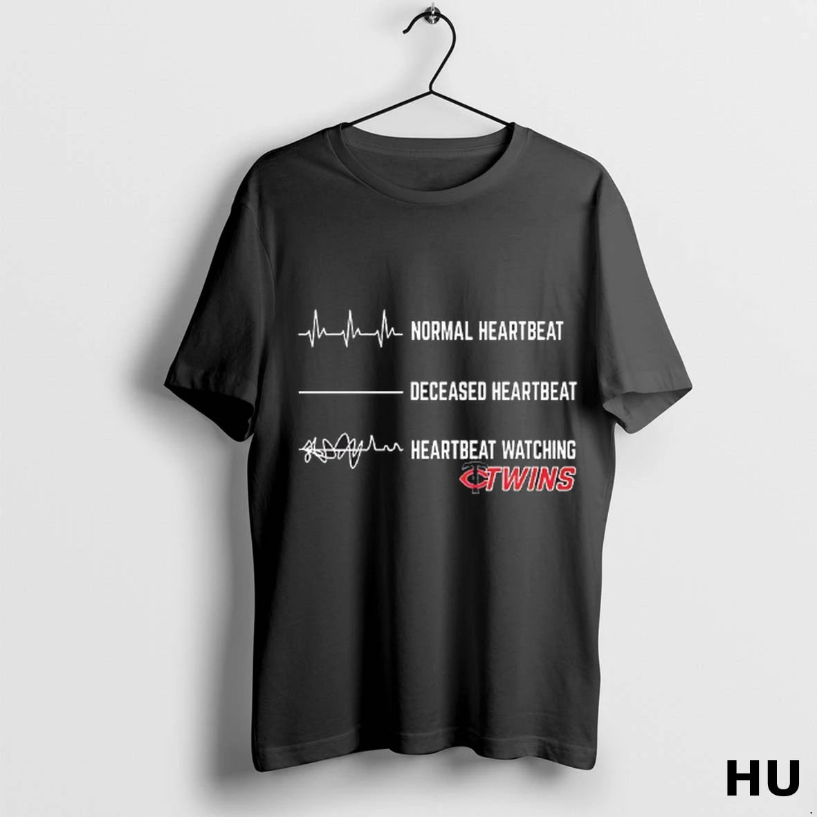Officials Normal Heartbeat Deceased Heartbeat Heartbeat Watching Minnesota Twins 2025 T Shirt