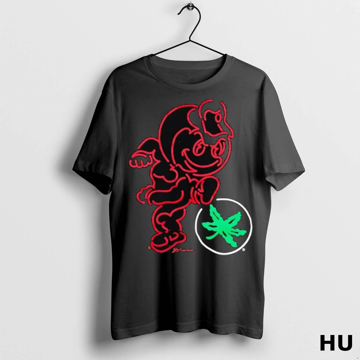 Officials Ohio State Mascot Buckeye Leaf Logo T Shirt