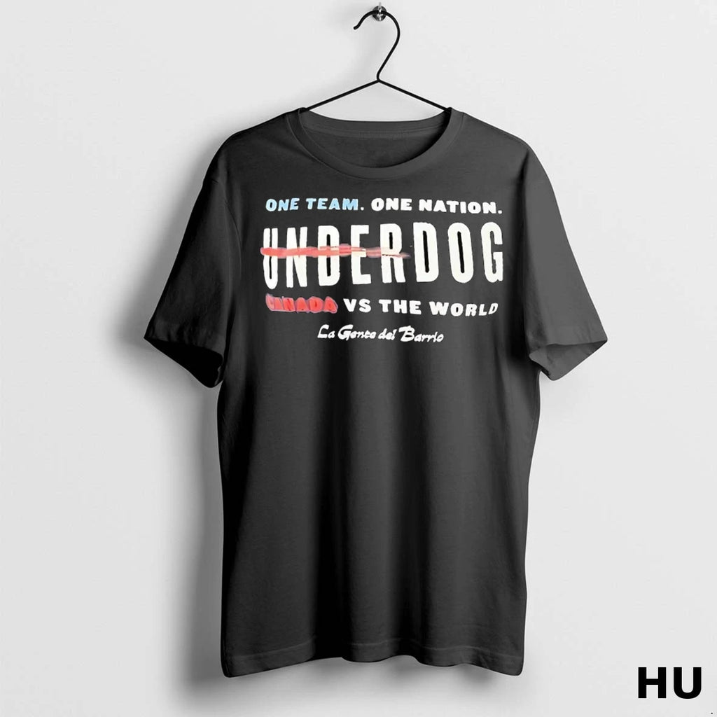 Officials One Team One Nation Underdog Canada Vs The World T Shirt
