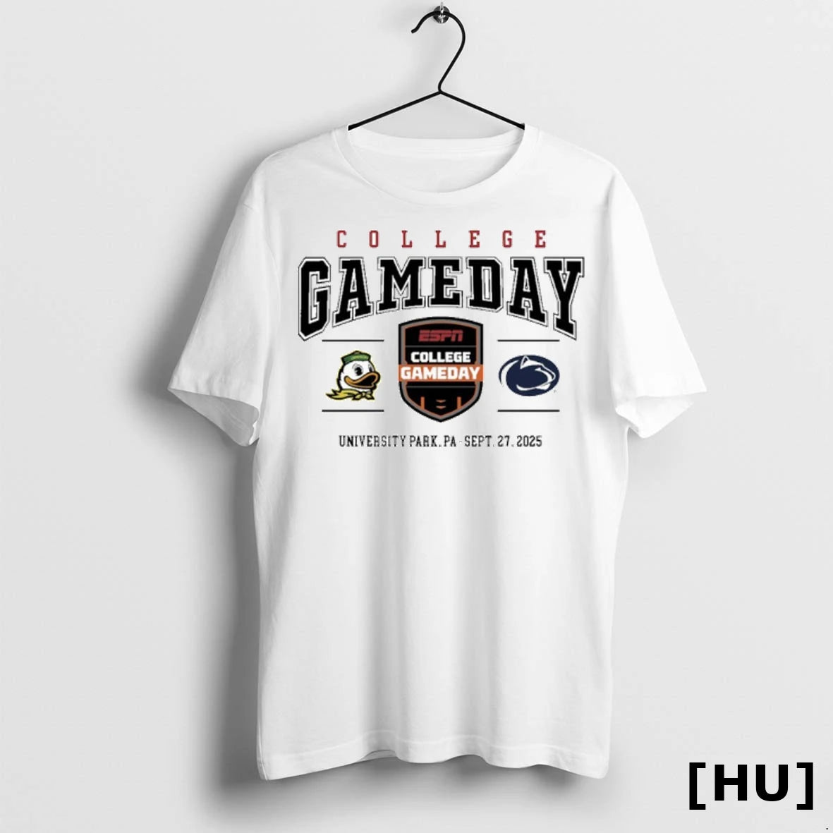 Officials Oregon Vs Penn State College Gameday 2025 September 27 T Shirt
