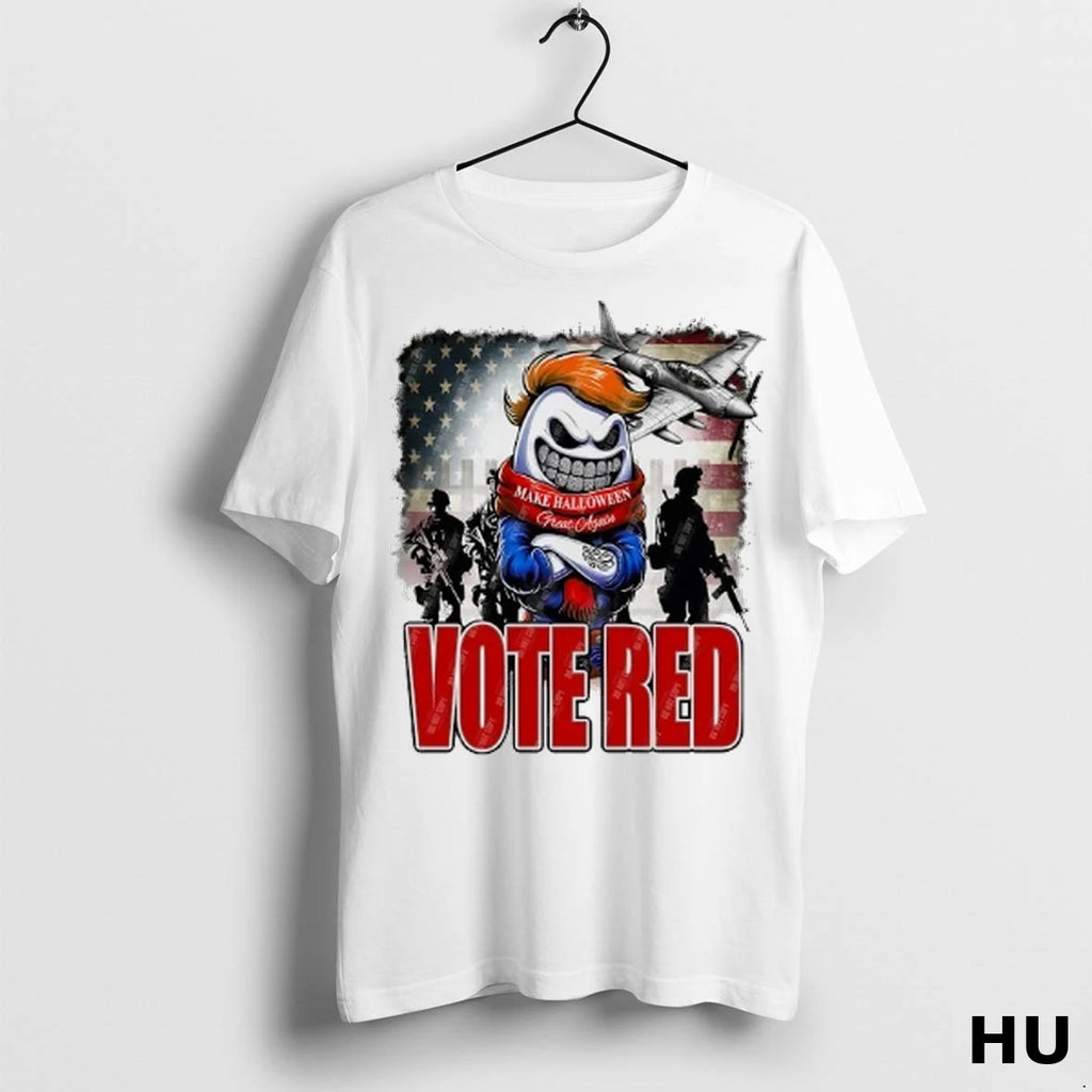 Officials Patriotic Ghost Make Halloween Great Again Vote Red T Shirt