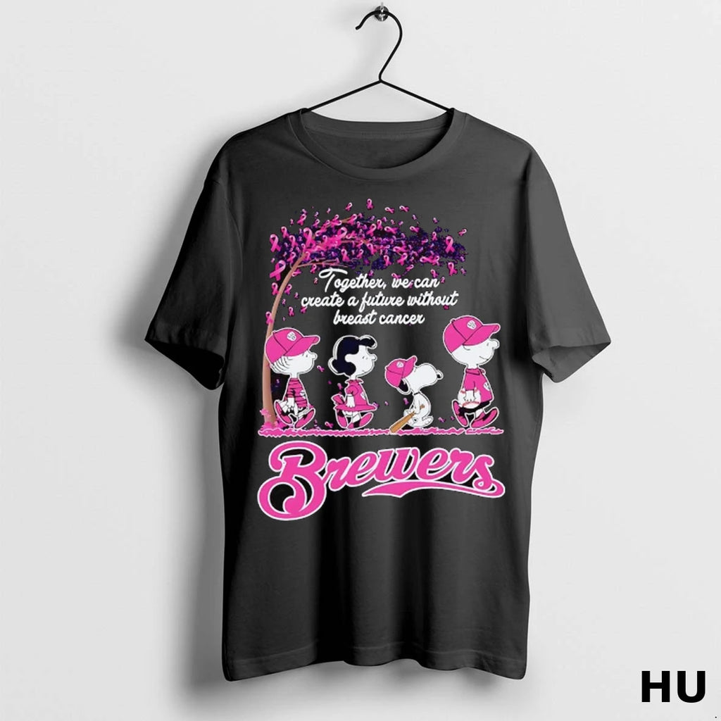 Officials Peanuts Milwaukee Brewers Together We Can Create A Future Without Breast Cancer