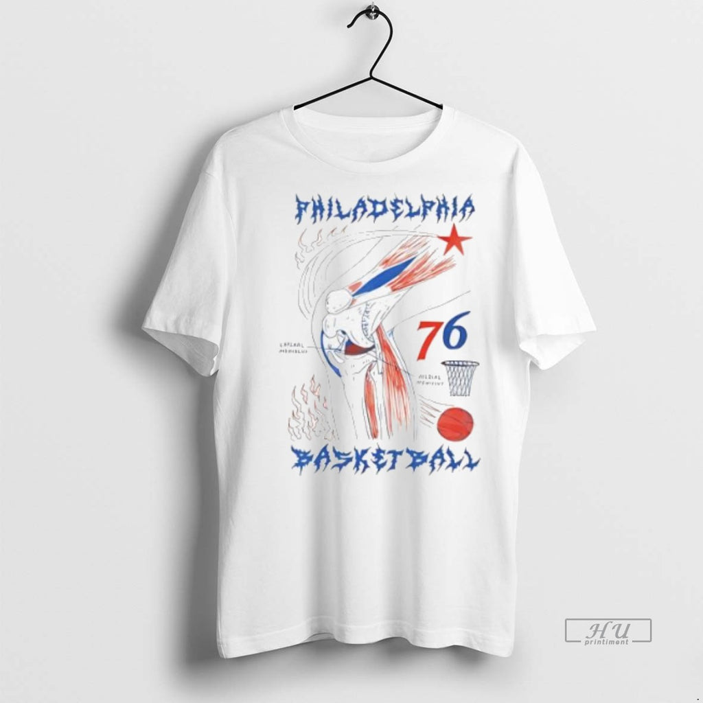 Officials Philadelphia Basketball Knee 76 Premium Tee Shirt Sweater