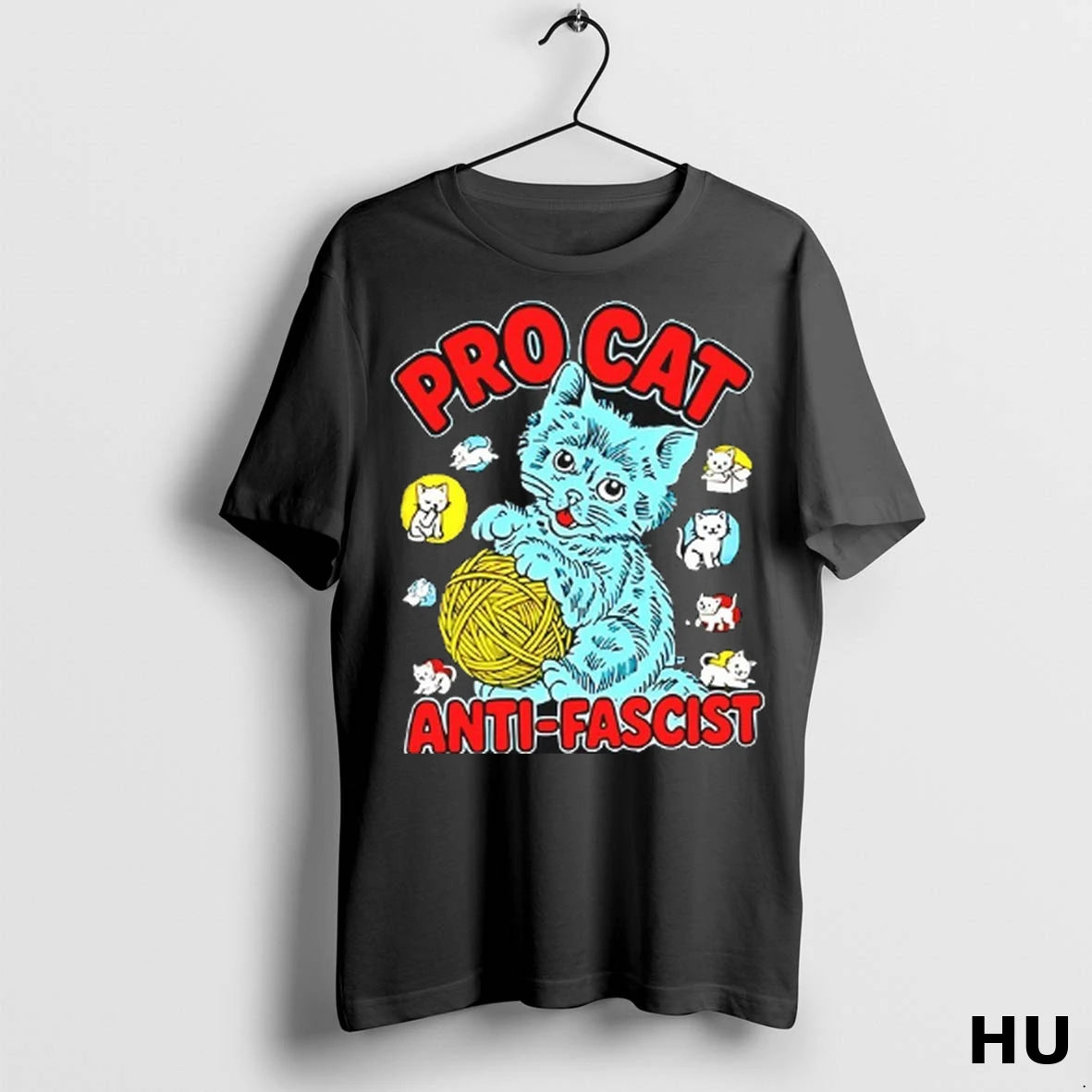 Officials Pro Cat Anti Fascist T Shirt
