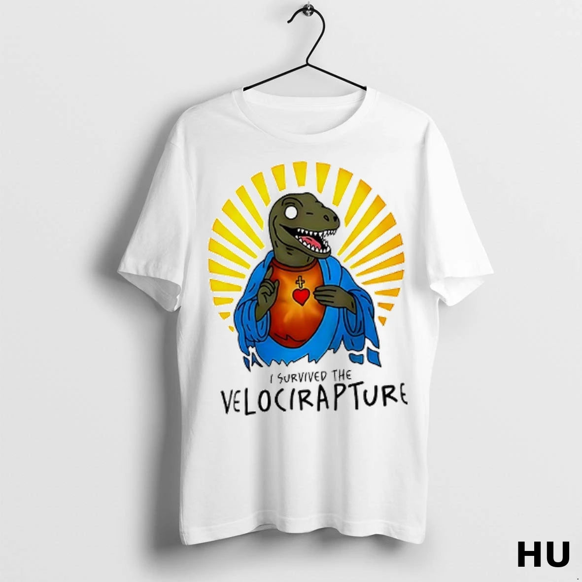 Officials Raptor Jesus I Survived The Velocirapture T Shirt