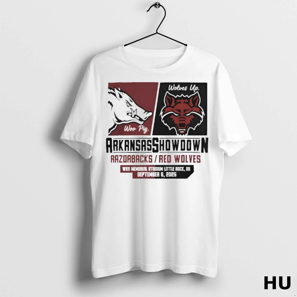 Officials Razorbacks Vs Red Wolves Arkansas Showdown War Memorial Stadium 2025 T Shirt