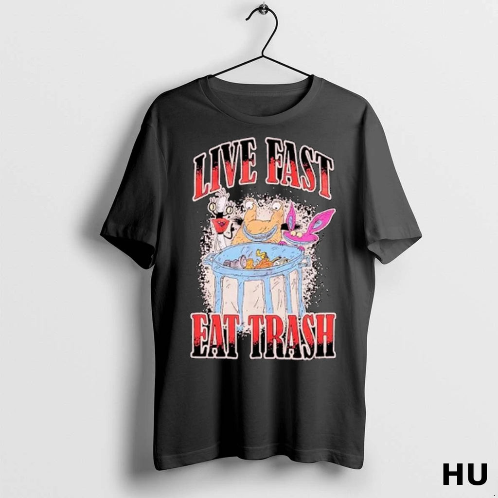 Officials Real Monsters Live Fast Eat Trash Ornaments T Shirt