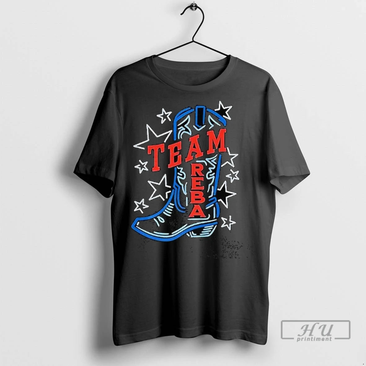 Officials Reba Mcentire Team Reba Boots T Shirt
