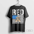 Officials Red Honoring Our Troops American Flag T Shirt