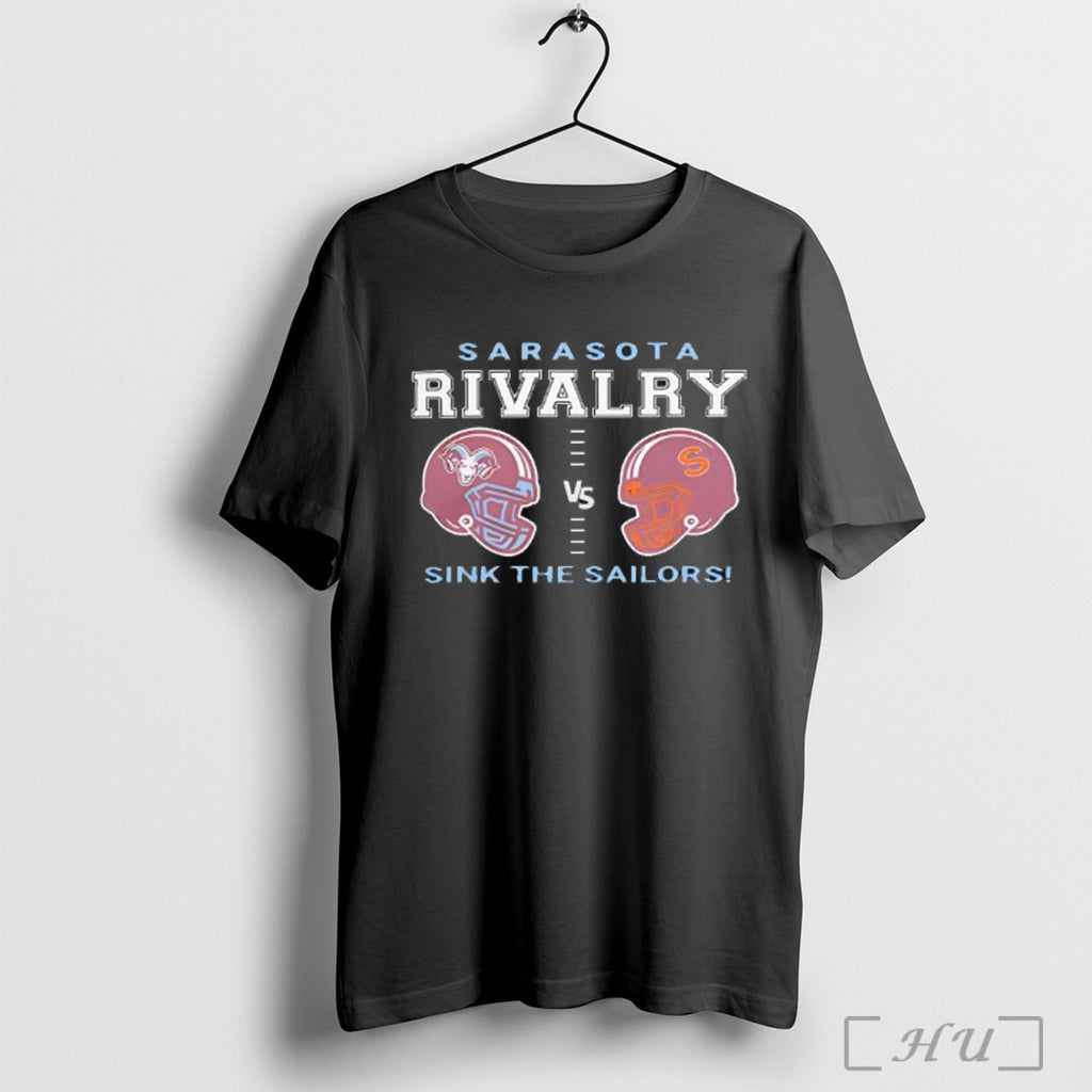 Officials Riverview Rams Vs Sarasota Sailors Rivalry Football 2025 T Shirt