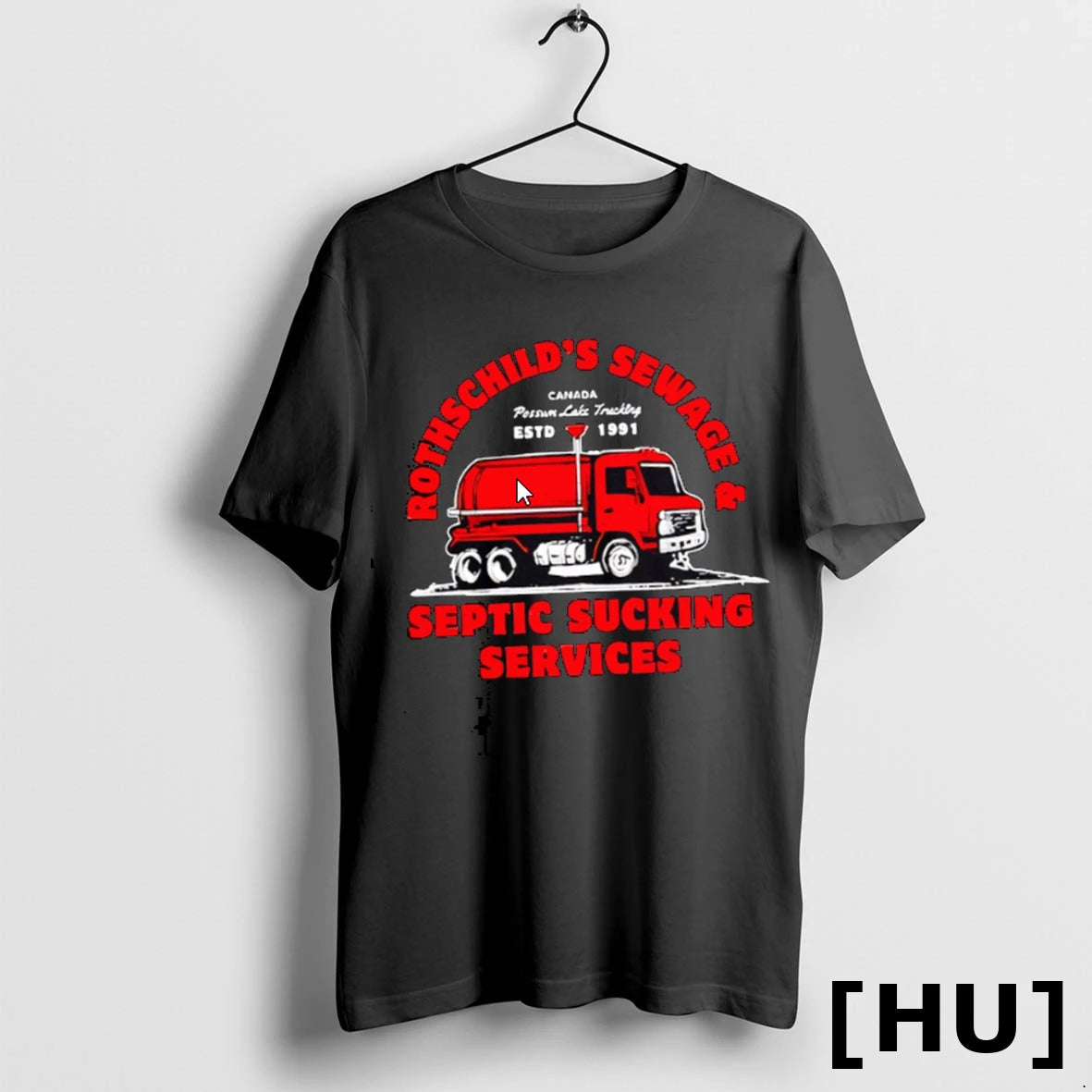 Officials Rothschilds Sewage And Septic Sucking Services Distressed T Shirt