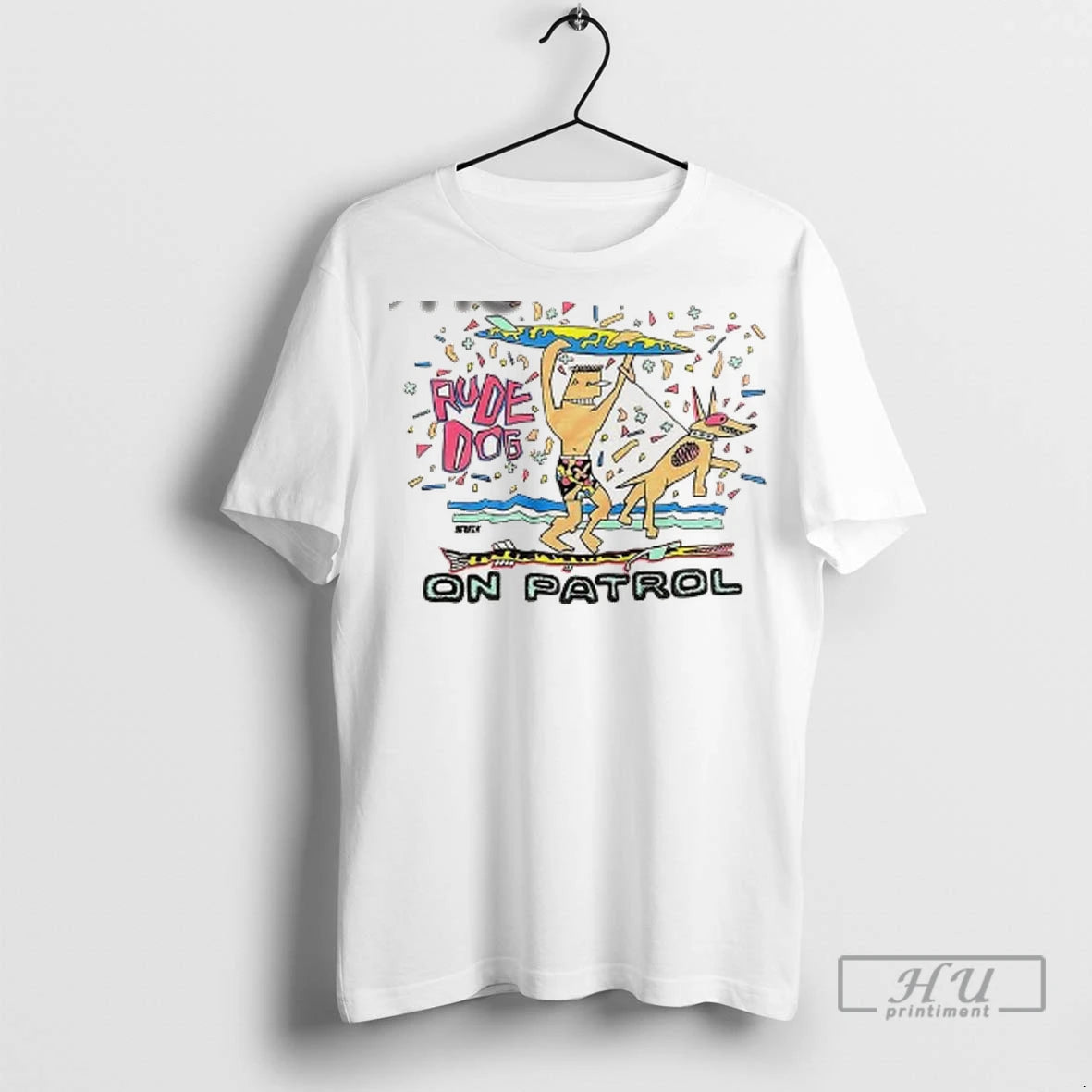 Officials Rude Dog On Patrol Funny T Shirt