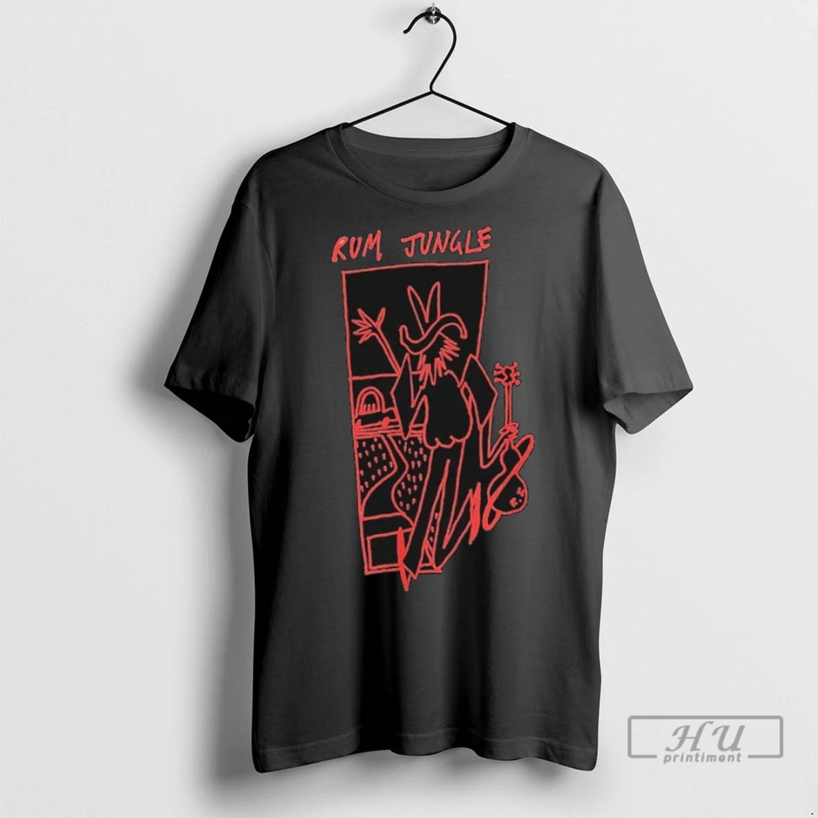 Officials Rum Jungle Red Line T Shirt