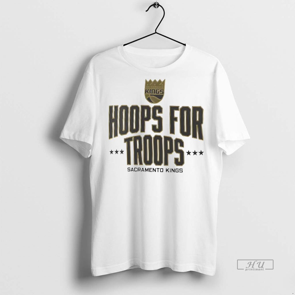Officials Sacramento Kings Hoops For Troops Premium Tee Shirt Sweater