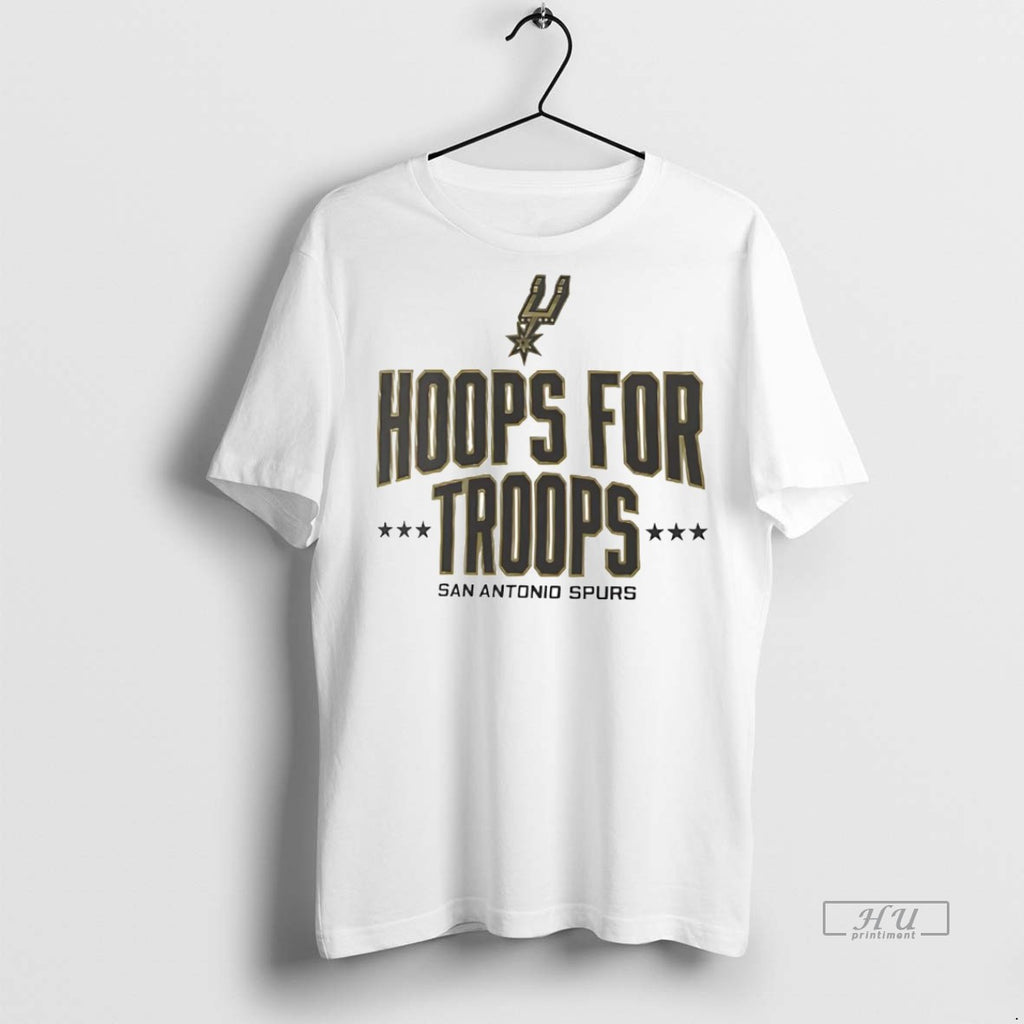 Officials San Antonio Spurs Hoops For Troops Premium Tee Shirt Sweater