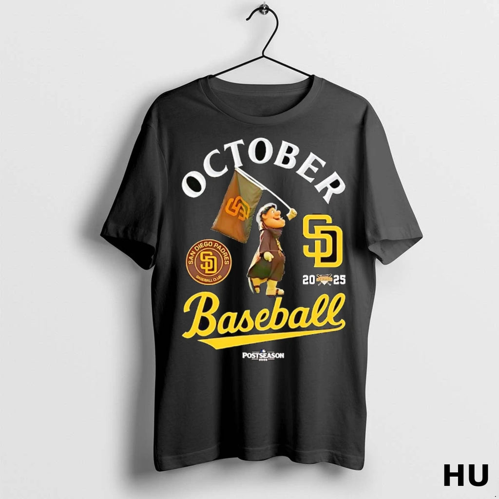 Officials San Diego Padres October Baseball Postseason 2025 T Shirt