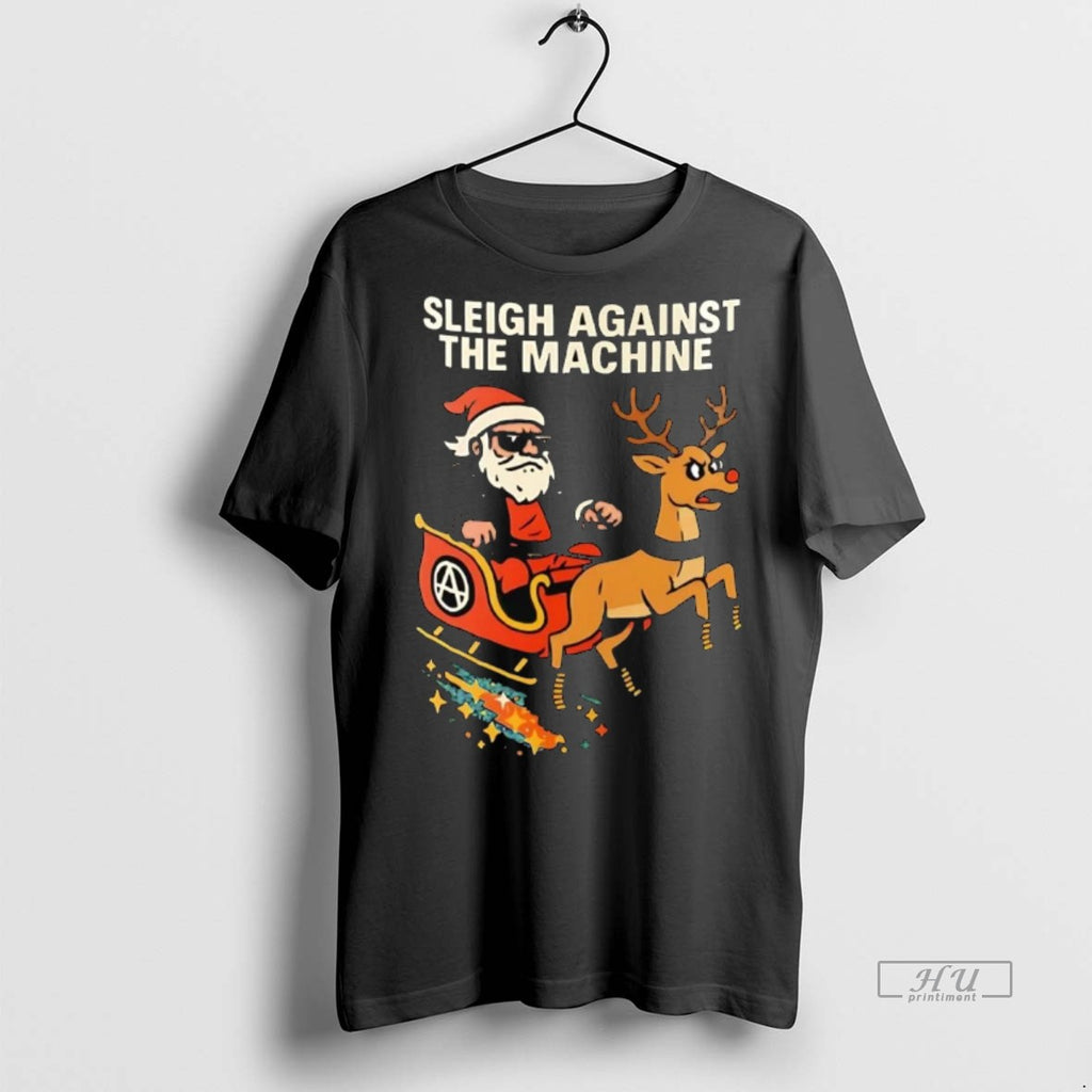 Officials Santa Sleigh Against The Machine Christmas Premium Tee Shirt Sweater