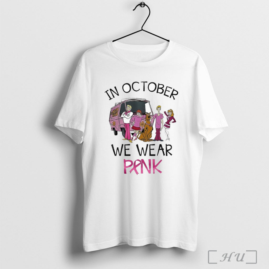 Officials Scooby Doo In October We Wear Pink Breast Cancer Awareness T Shirt