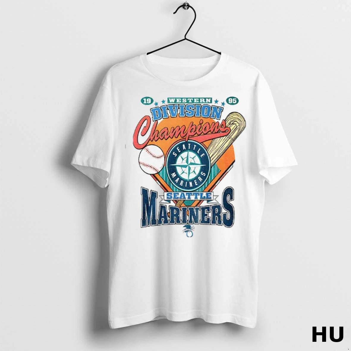 Officials Seattle Mariners 1995 Western Division Champions Starter Mlb Baseball Logo Vintage T Shirt