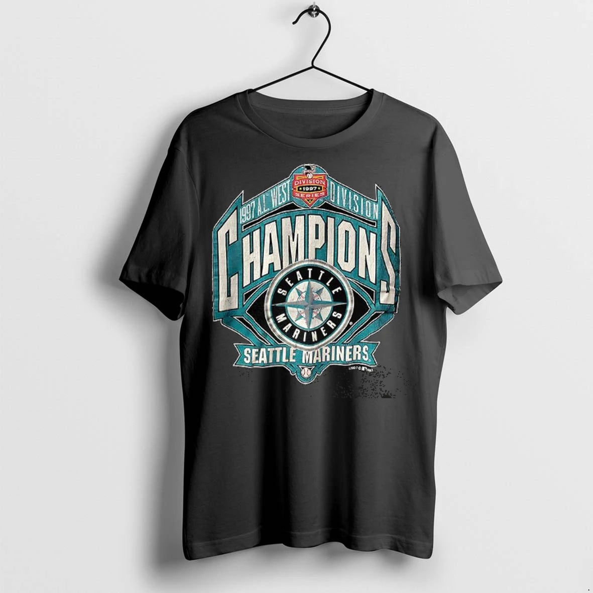 Officials Seattle Mariners 1997 Al West Division Champions T Shirt