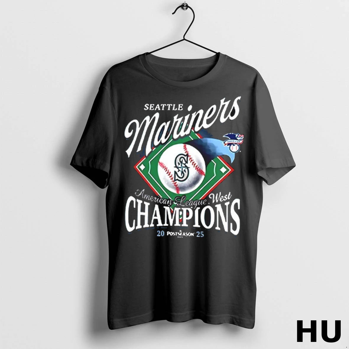 Officials Seattle Mariners Al West Division Champions Postseason 2025 T Shirt
