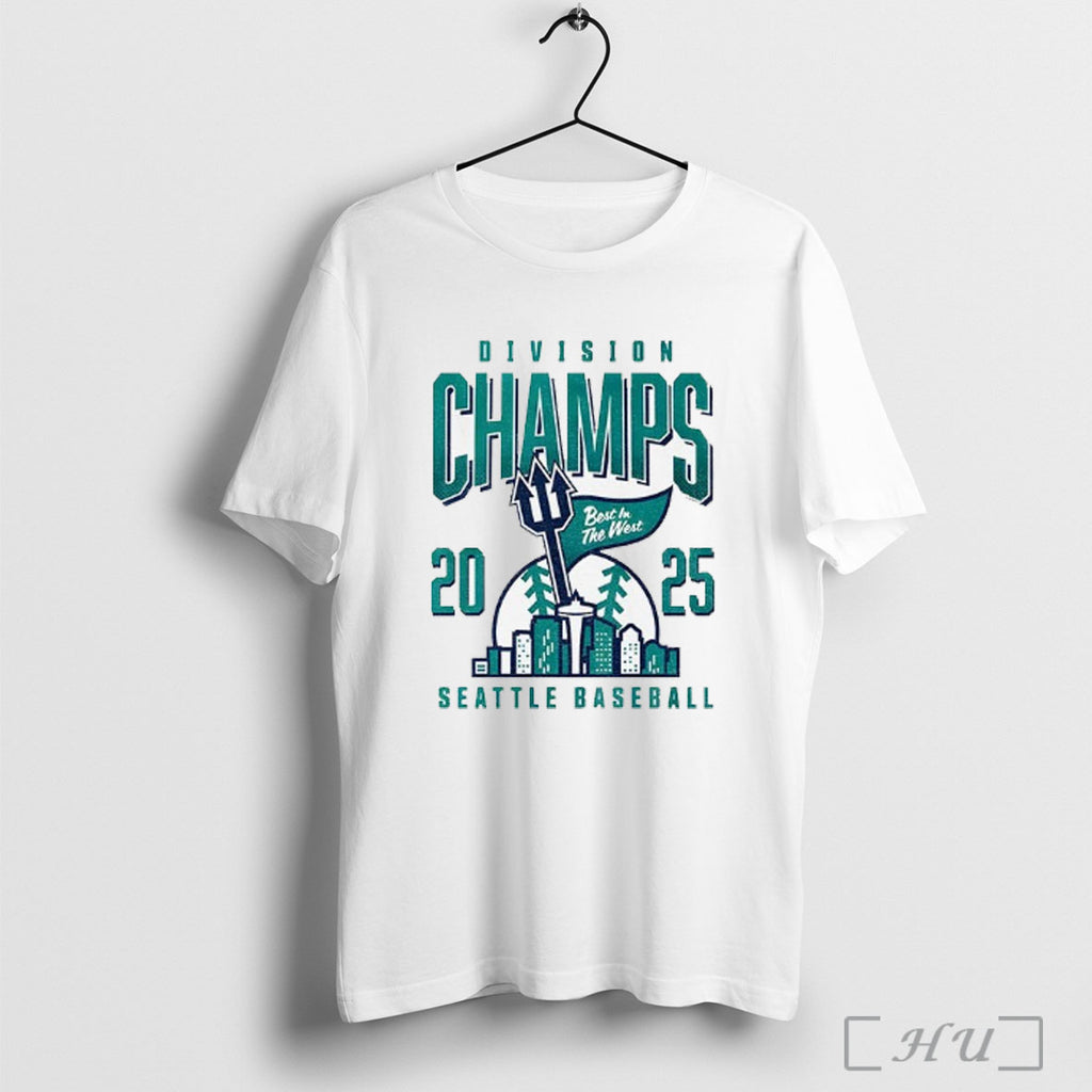Officials Seattle Mariners Baseball 2025 Division Champs Best In The West Mlb T Shirt