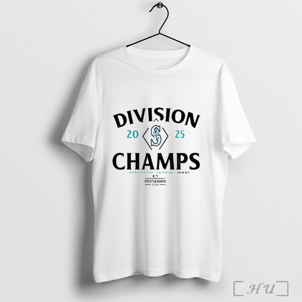 Officials Seattle Mariners Baseball Division Champs American League West Postseason 2025 T Shirt
