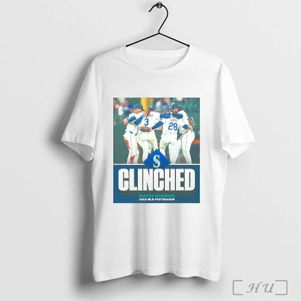 Officials Seattle Mariners Clinch 2025 Mlb Postseason T Shirt