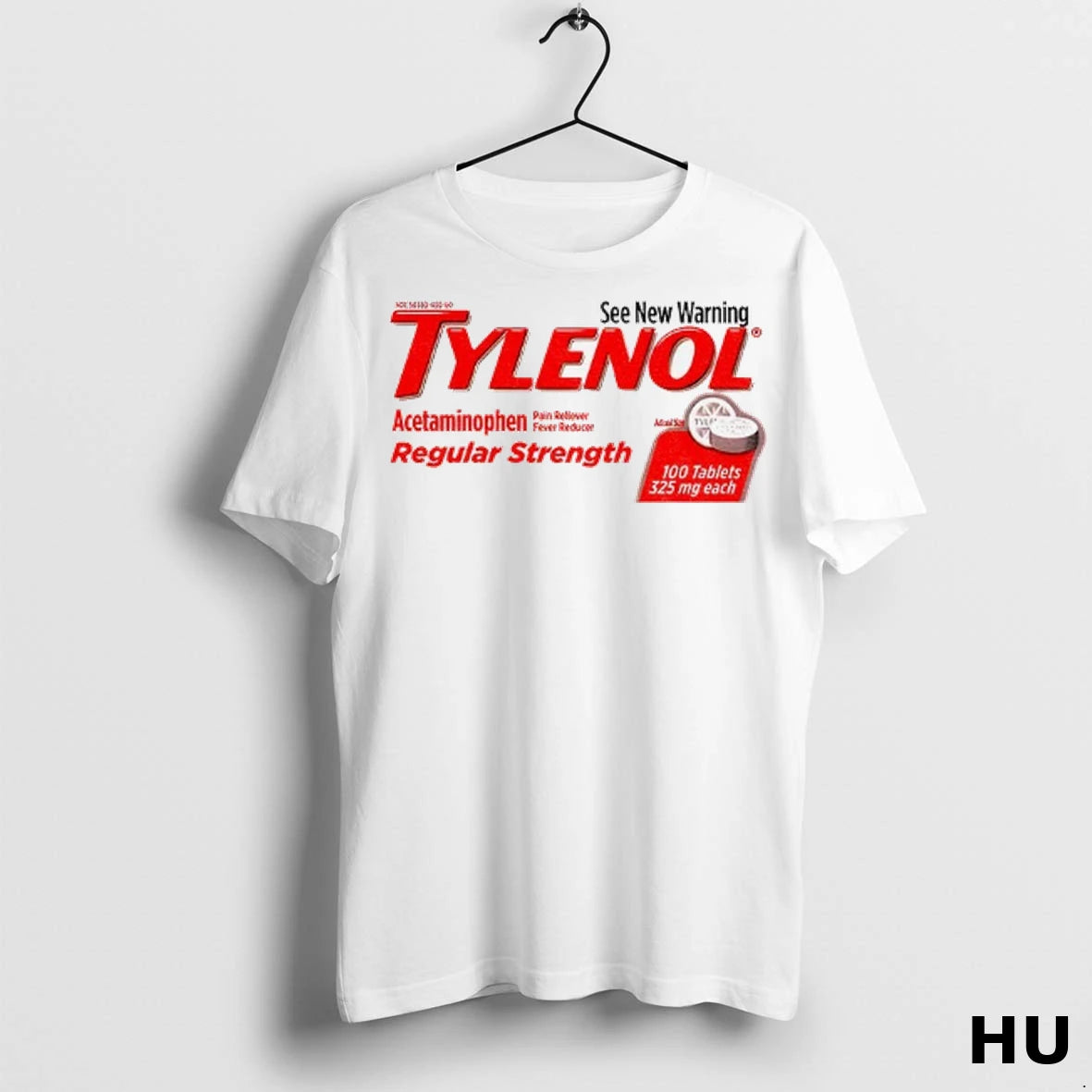 Officials See New Warning Tylenol Acetaminophen Regular Strength T Shirt