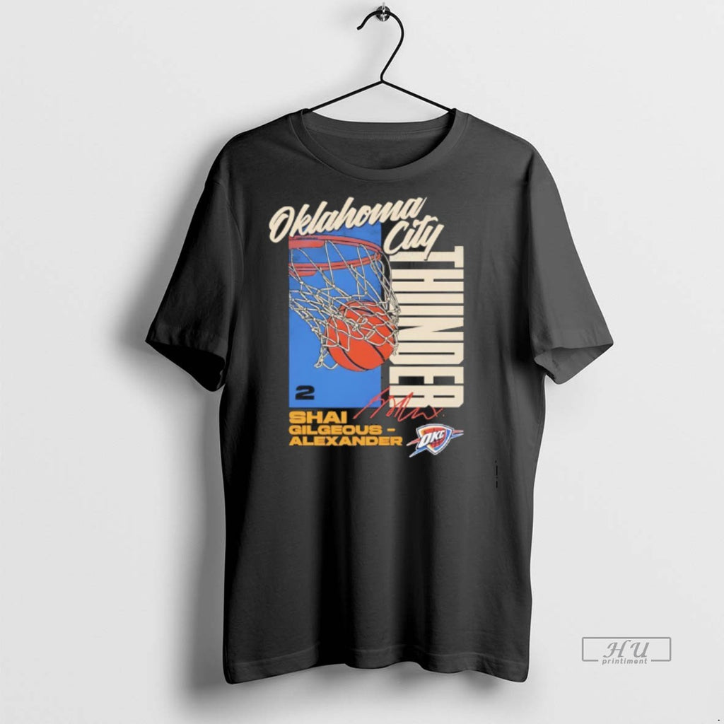 Officials Shai Gilgeous Alexander Oklahoma City Thunder All Net Signature Premium Tee Shirt Sweater