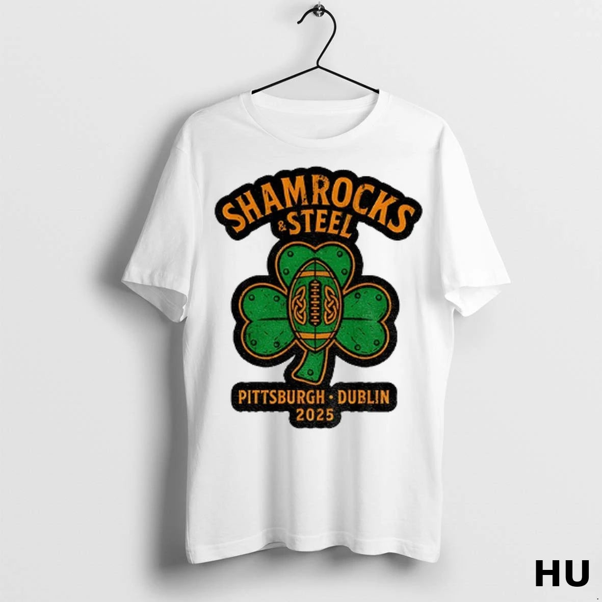 Officials Shamrocks Steel Pittsburgh X Dublin 2025 Football T Shirt